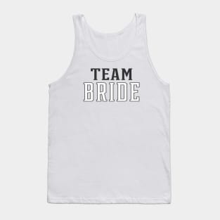 Simple Team Bride Wedding Typography Tank Top